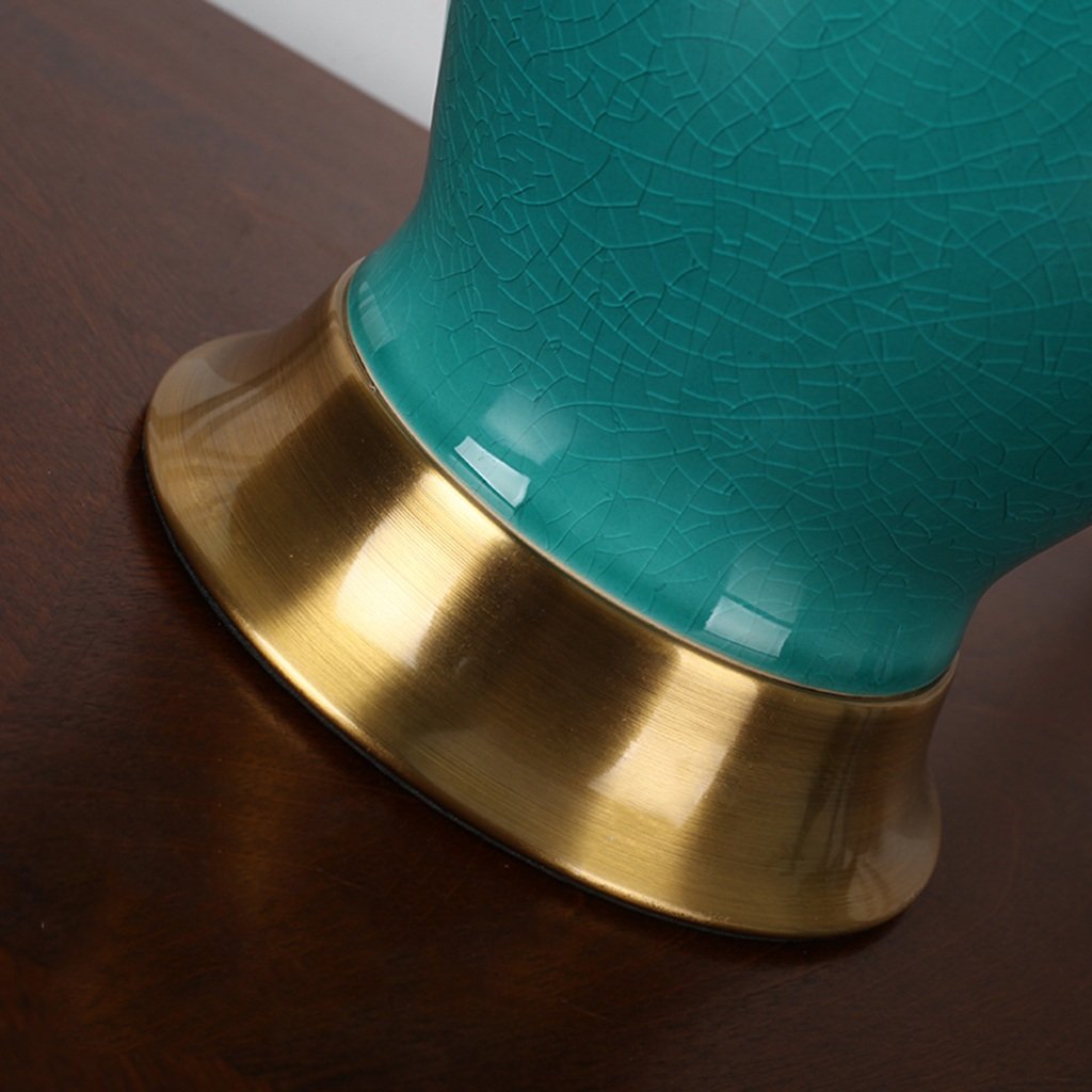 Amazon.co.jp: HWH 陶器テーブルランプ ベッドルームベッドサイド